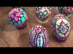 Easter Egg design using magic markers.