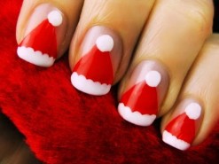 Very Easy Santa Hat Nails